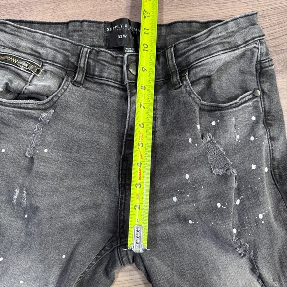 Supply & Demand 32W Stylish Gray Distressed Jeans - Picture 14 of 16